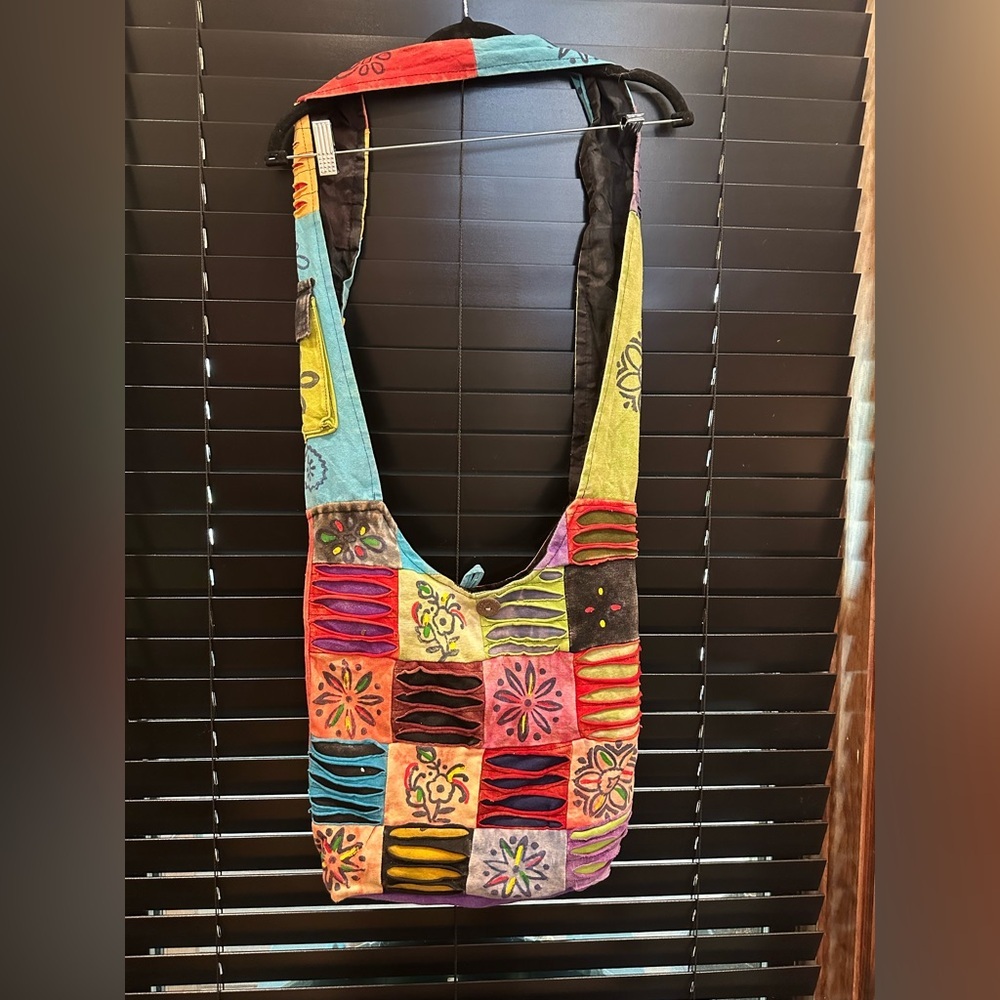 VINTAGE Colorful Patchwork Shoulder Bag
